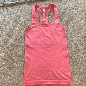 Lululemon Pink Racerback Run Swiftly Tech Tank size 2